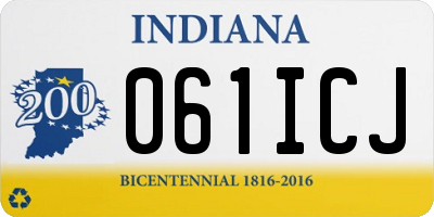 IN license plate 061ICJ