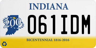 IN license plate 061IDM