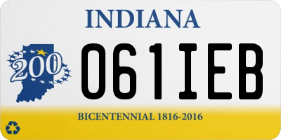 IN license plate 061IEB