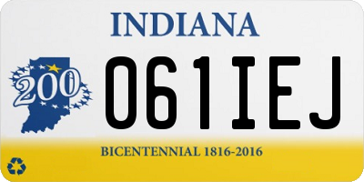 IN license plate 061IEJ