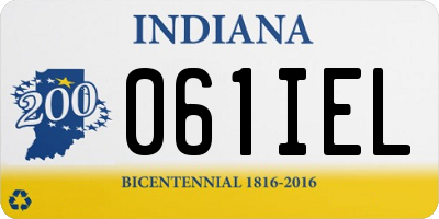 IN license plate 061IEL