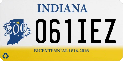 IN license plate 061IEZ