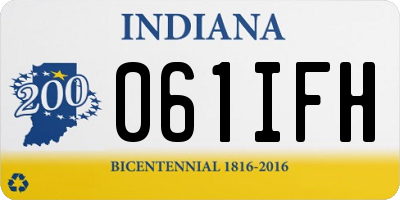 IN license plate 061IFH