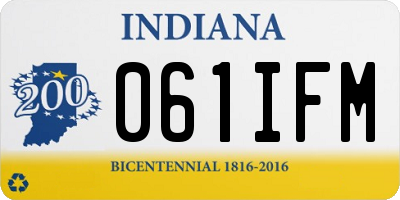 IN license plate 061IFM