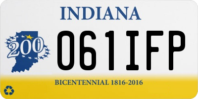 IN license plate 061IFP
