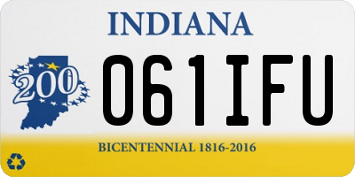 IN license plate 061IFU