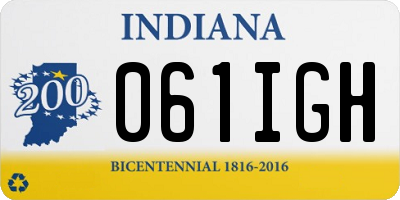 IN license plate 061IGH