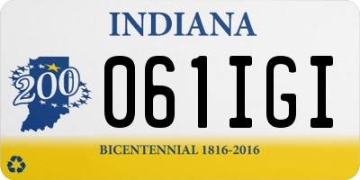 IN license plate 061IGI