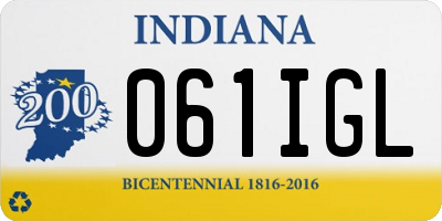 IN license plate 061IGL