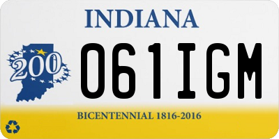 IN license plate 061IGM