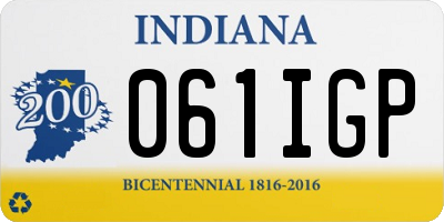 IN license plate 061IGP