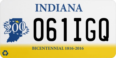 IN license plate 061IGQ