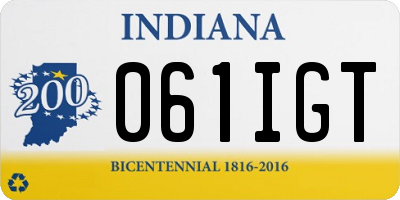 IN license plate 061IGT