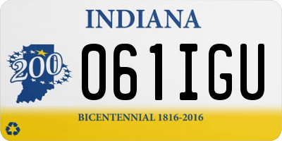 IN license plate 061IGU