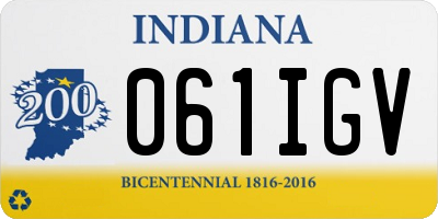 IN license plate 061IGV