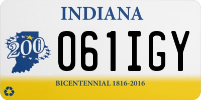 IN license plate 061IGY