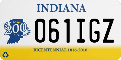 IN license plate 061IGZ