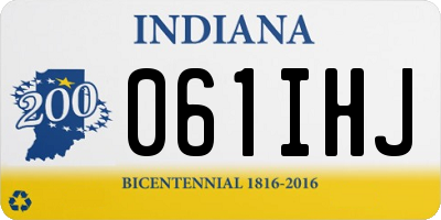 IN license plate 061IHJ