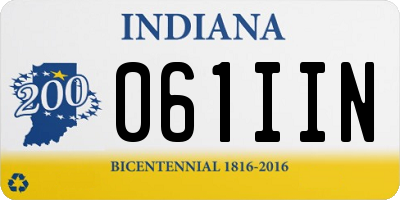 IN license plate 061IIN