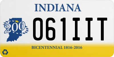 IN license plate 061IIT