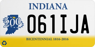 IN license plate 061IJA