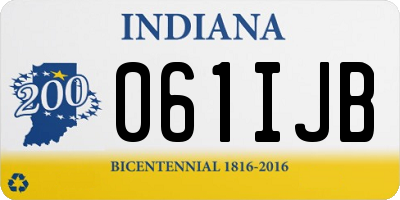 IN license plate 061IJB