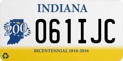 IN license plate 061IJC