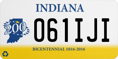 IN license plate 061IJI