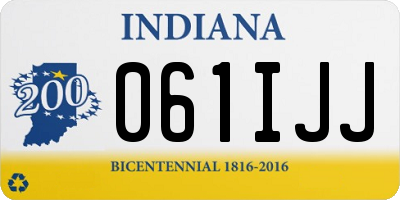 IN license plate 061IJJ