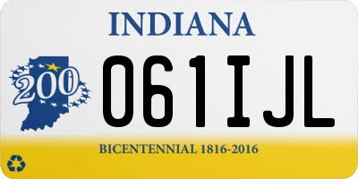 IN license plate 061IJL