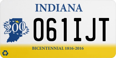 IN license plate 061IJT