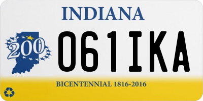 IN license plate 061IKA