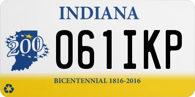 IN license plate 061IKP