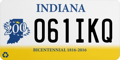 IN license plate 061IKQ