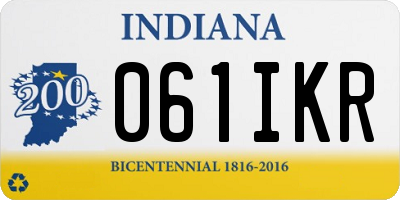 IN license plate 061IKR