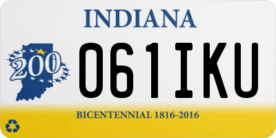 IN license plate 061IKU
