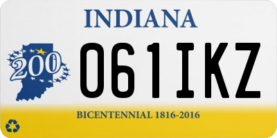 IN license plate 061IKZ