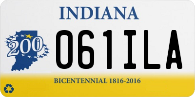IN license plate 061ILA