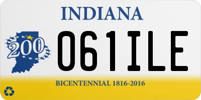 IN license plate 061ILE
