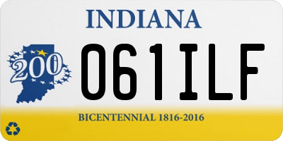 IN license plate 061ILF