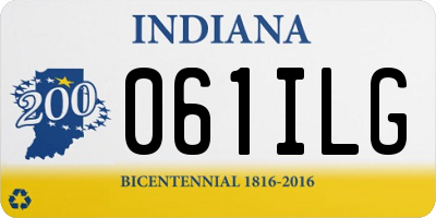 IN license plate 061ILG