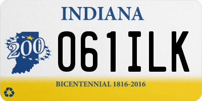 IN license plate 061ILK