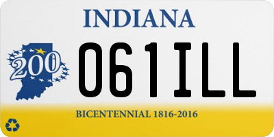 IN license plate 061ILL