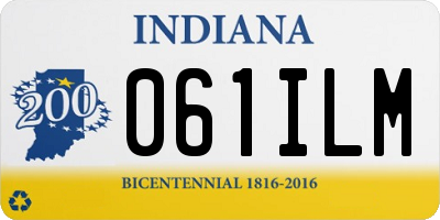 IN license plate 061ILM