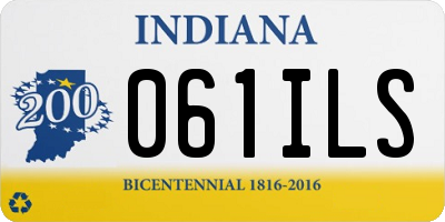 IN license plate 061ILS