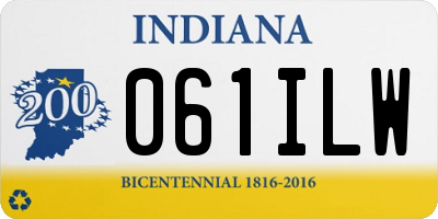 IN license plate 061ILW