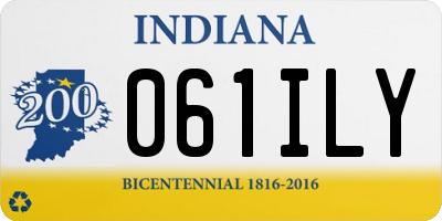 IN license plate 061ILY