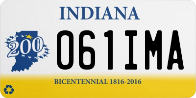 IN license plate 061IMA