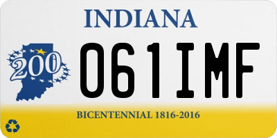 IN license plate 061IMF