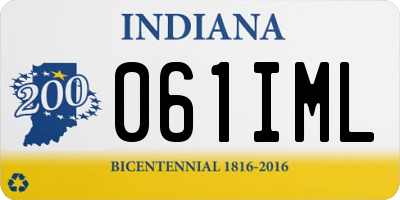 IN license plate 061IML